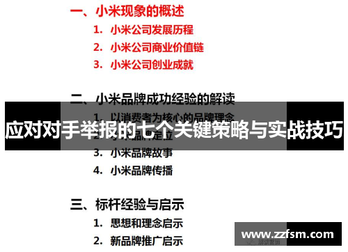 应对对手举报的七个关键策略与实战技巧